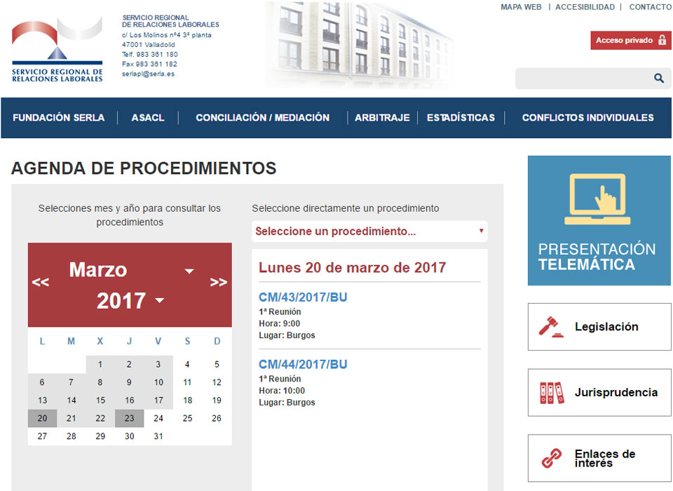 Servicio Regional de Relaciones Laborales de Castilla y León